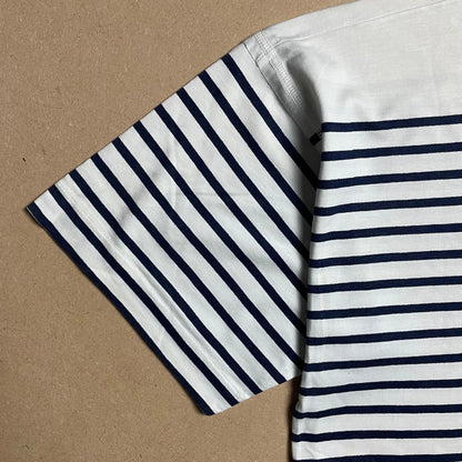 S/S 1989 Denim Blue Striped ICE JACKET Marina Spell Out T-shirt