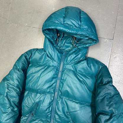 Duvetica Fur Hood Puffer Jacket In Blue ( S )