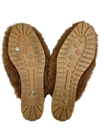 Helmut Lang F/W 2016 shearling mules