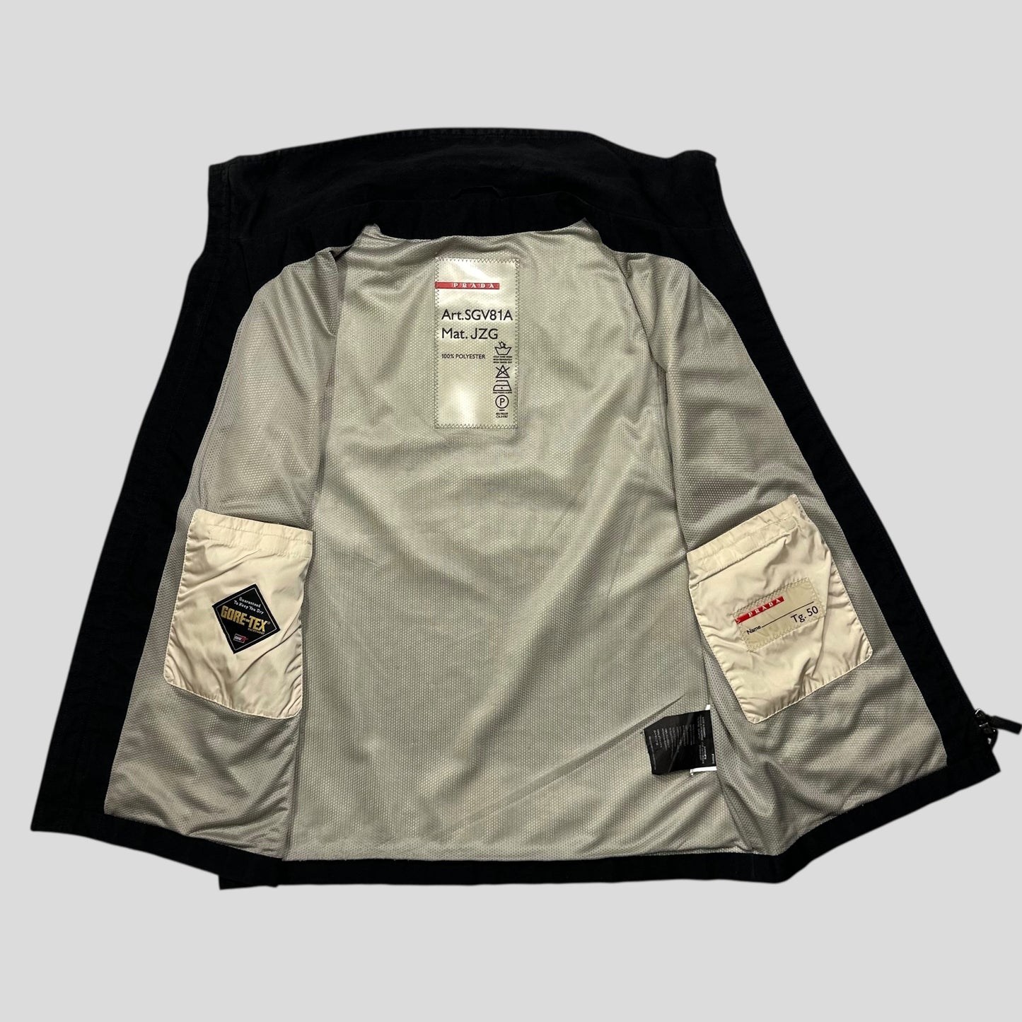 Prada Sport 00’s Goretex Mesh Lined Nylon Gilet Jacket - IT50 (M)