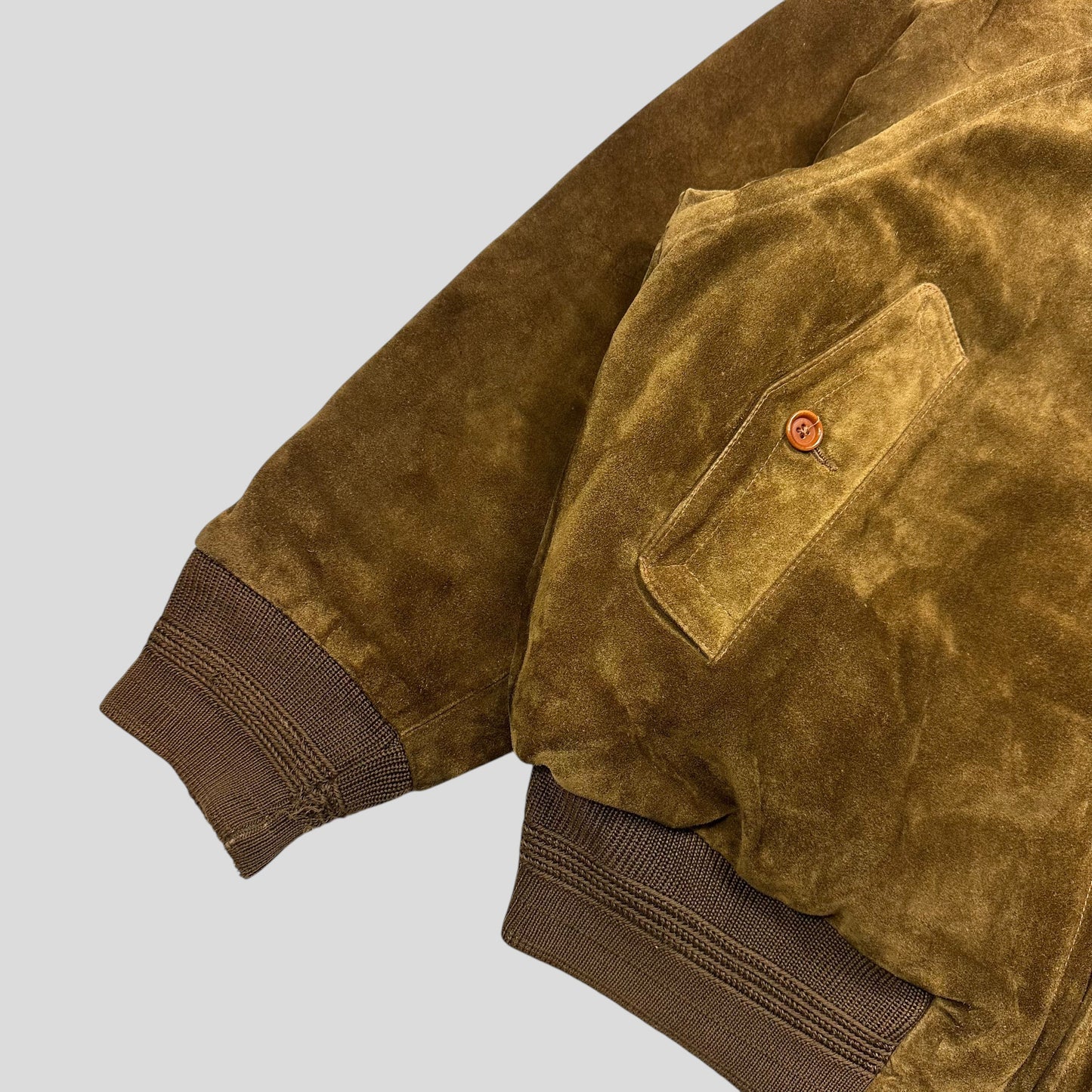 CP Company 1989 Ideas Suede Pelle Leather Quilted G-9 Flight Jacket - IT48 (L/XL) | Default Title, Multicoloured