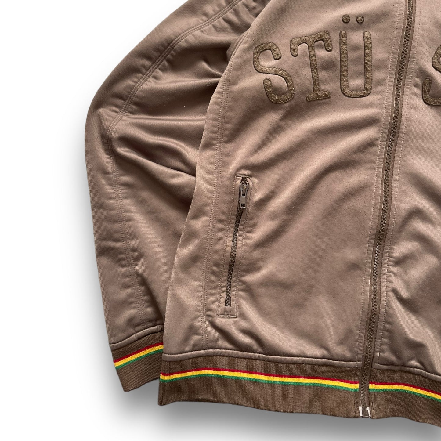 2000's Stussy Rasta Track Jacket (M) | Default Title, Multicoloured