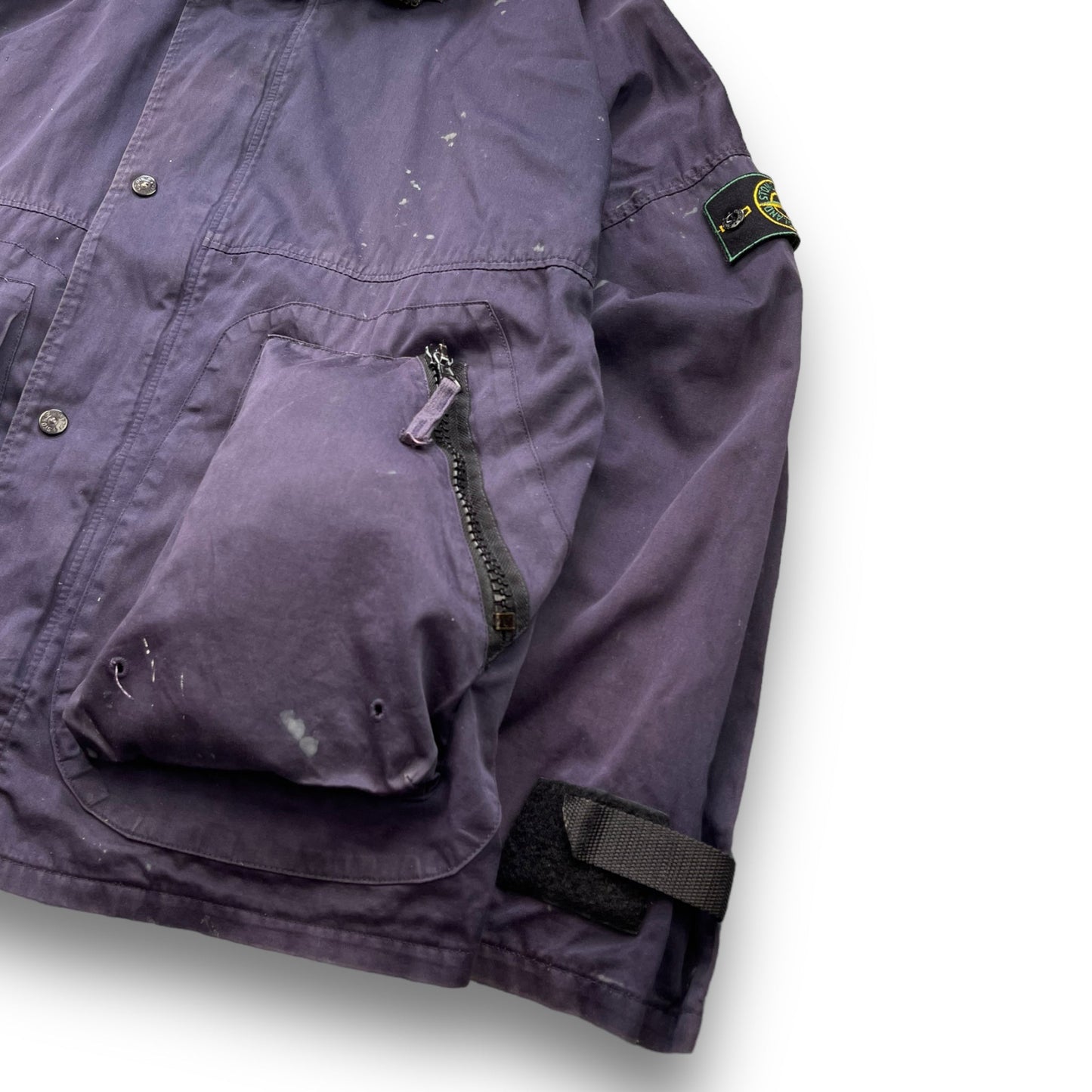 SS1996 Stone Island Raso Gommato Jacket (M) | Default Title, Blue