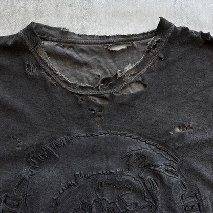 DIESEL DISTRESSED T-SHIRT | O/S, Red