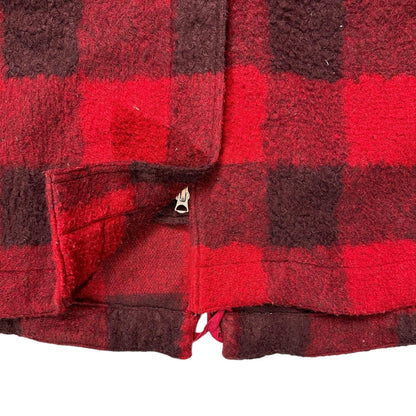 YMC Hunter Red Plaid Parka Jacket