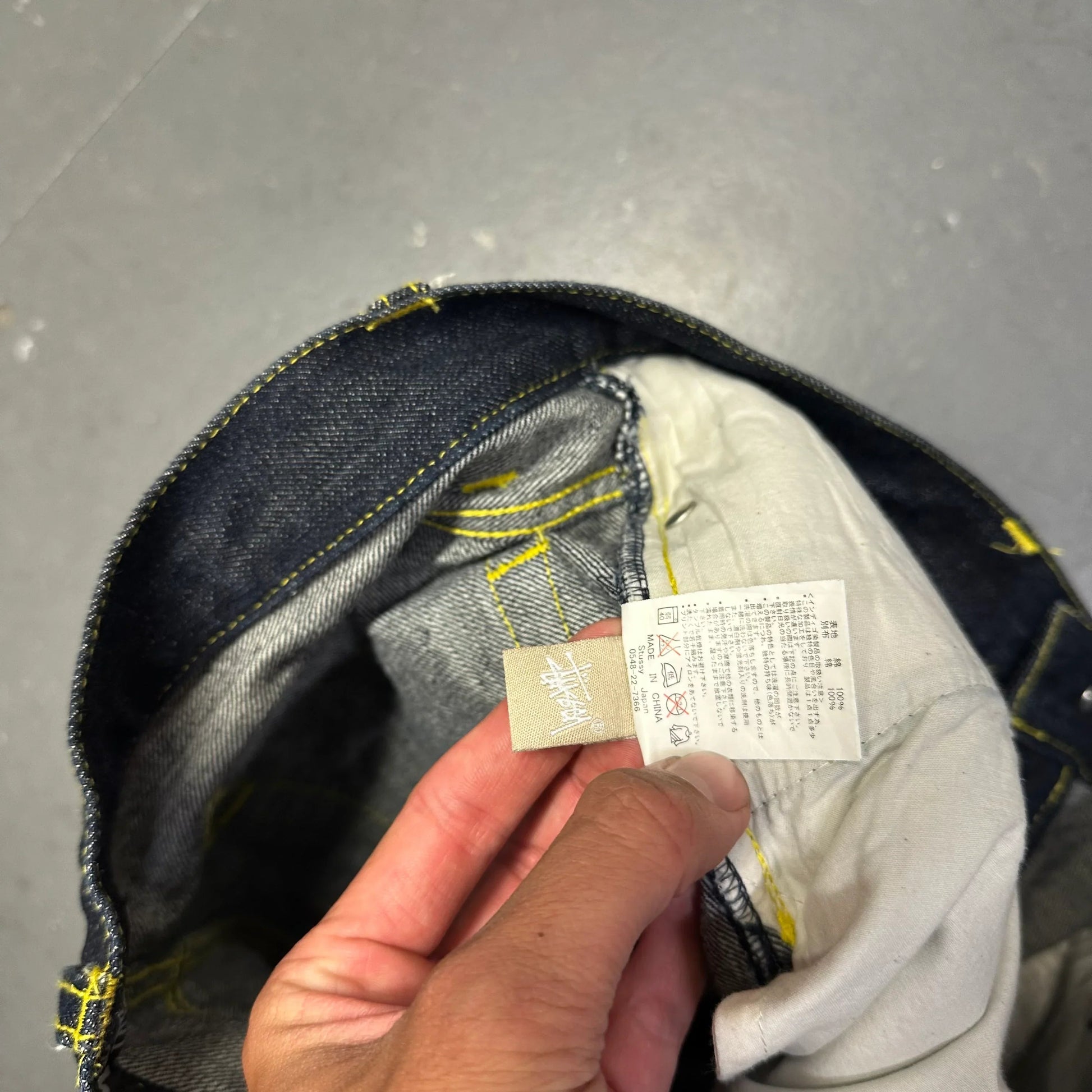Stüssy Jorts With Yellow Print ( W32 ) - 1036 Emporium