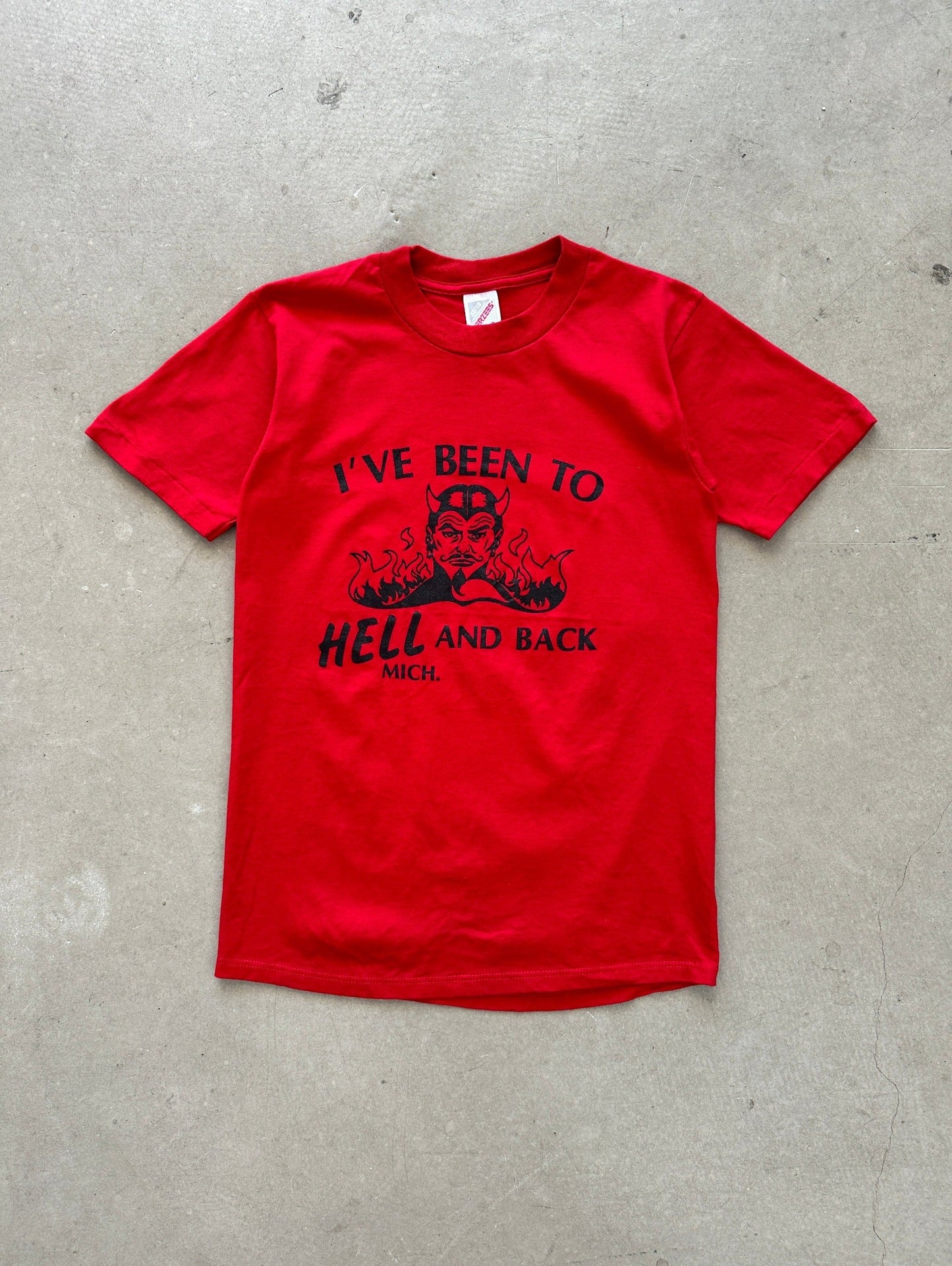 1990's I've Been To Hell and Back T-Shirt - S | Small, Red