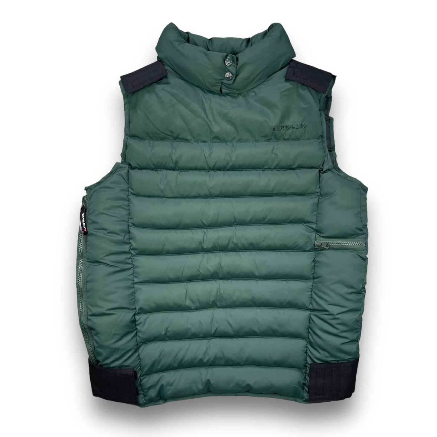 2000's Airwalk Ballistic Puffer Vest (M) | Default Title, Green