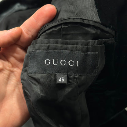 Gucci by Tom Ford 1999 Velour Velvet Runway Jacket - IT46 (UK10)