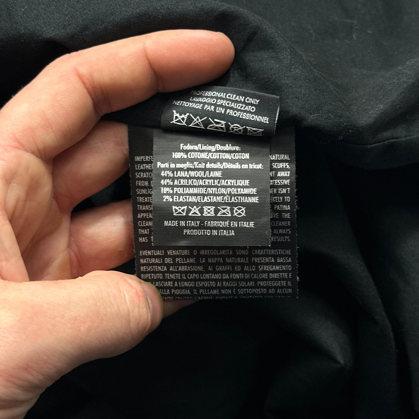 Gucci Nappa Leather Logo Web Bomber Jacket - IT46 (S)