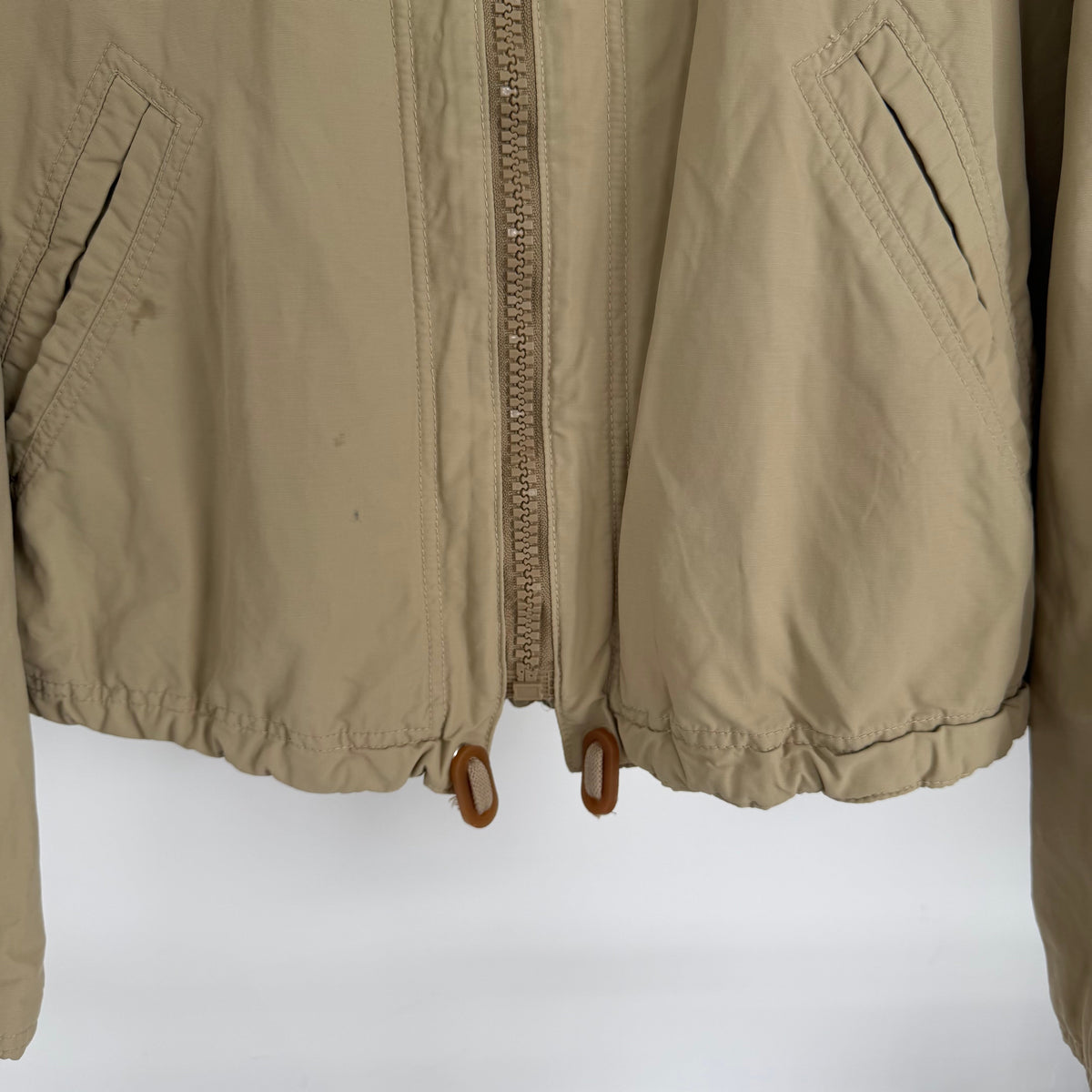 1990s armani jeans cropped jacket | O/S, Khaki