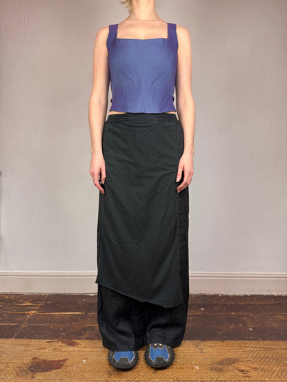 Hebbeding linen trouser skirt | Black, Black