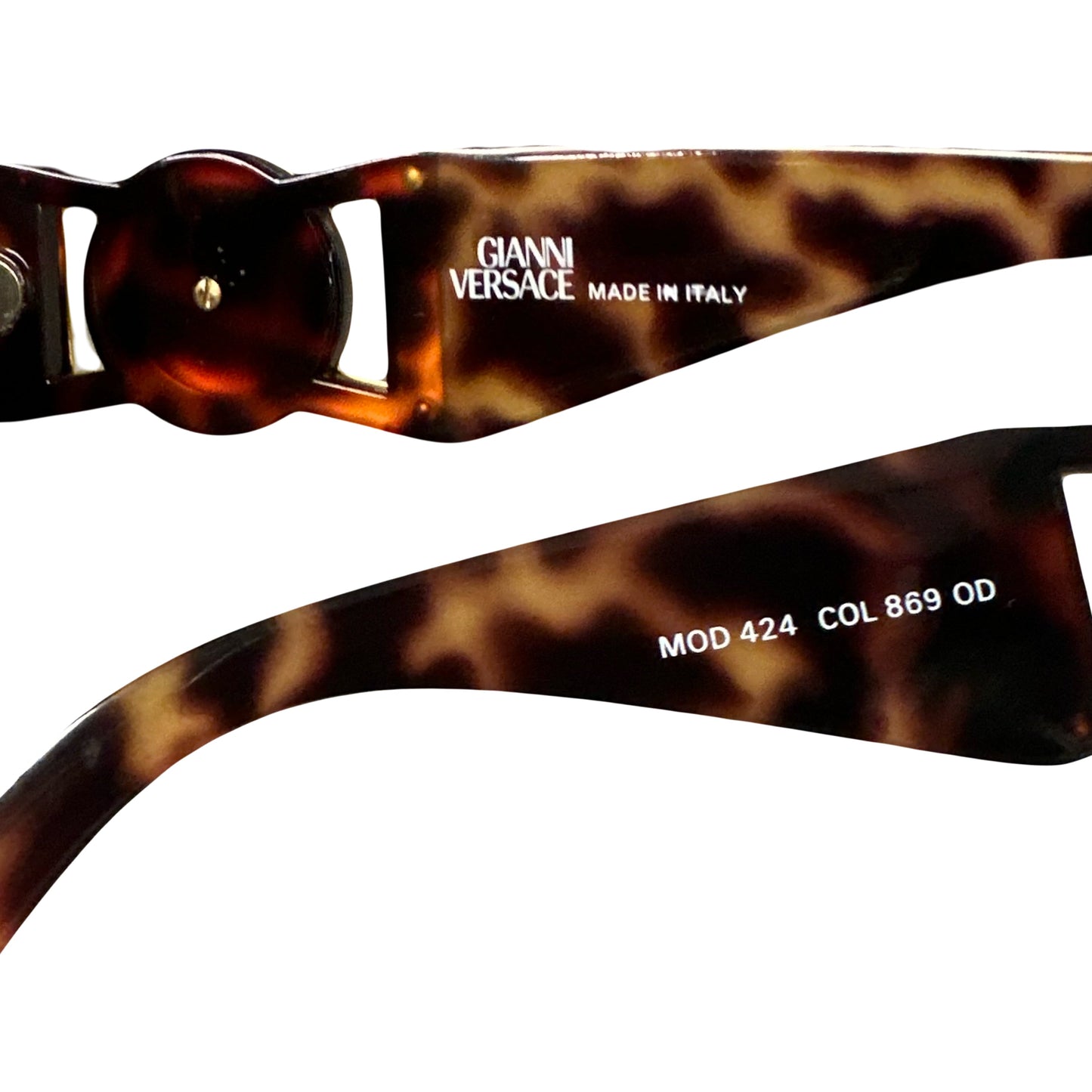 Versace 90s Medusa Head Sunglasses In Tortoise