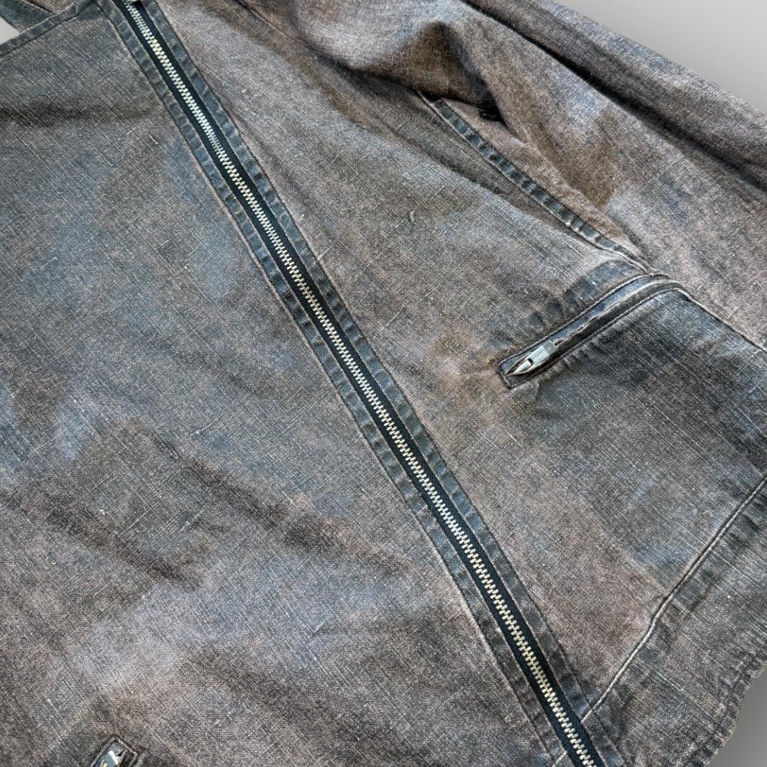 SS/02 C.P. Company Donna Asymmetrical Lino-Flax Lightweight Jacket M