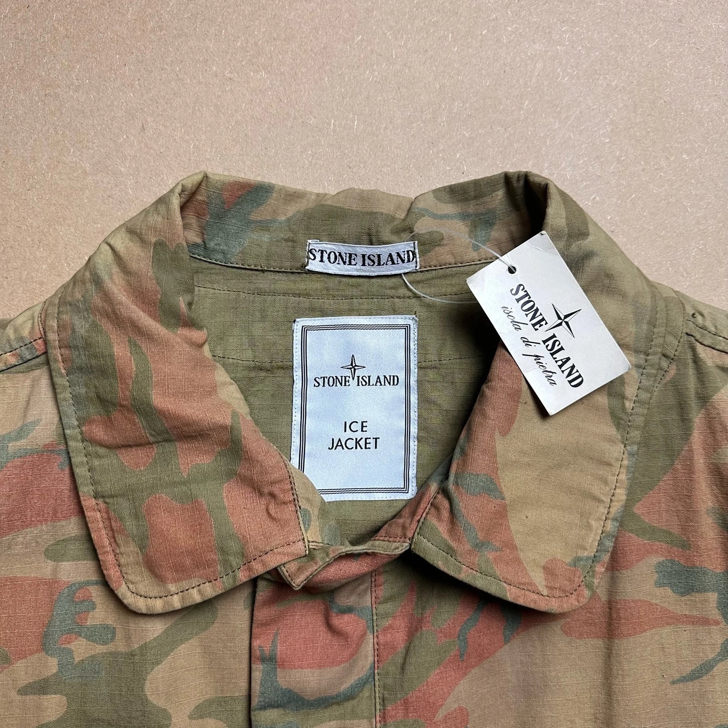 S/S 1990 Tiger Orange Ice Camouflage Jacket Bomber Jacket