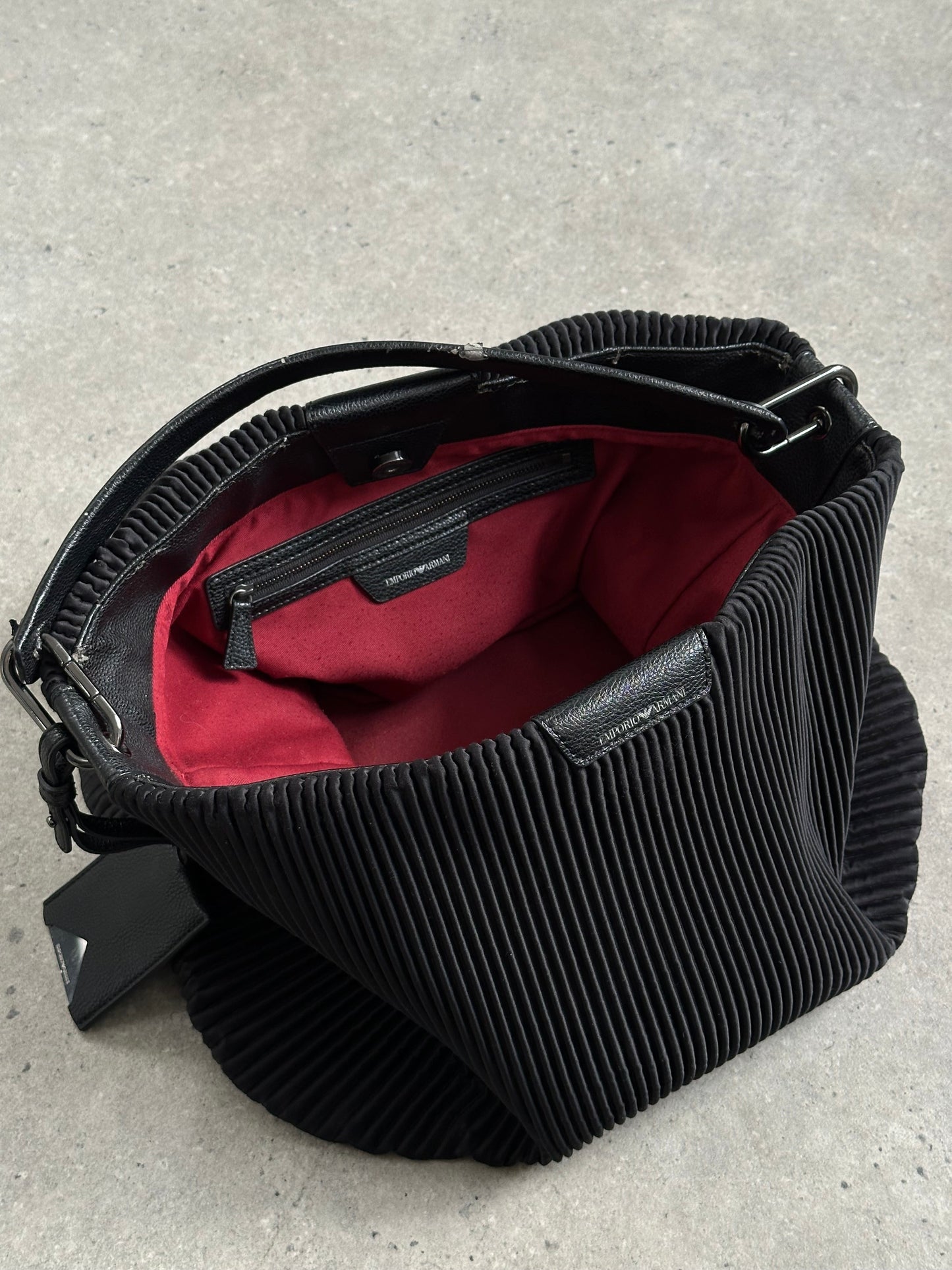 Emporio Armani Pleated Shoulder Bag