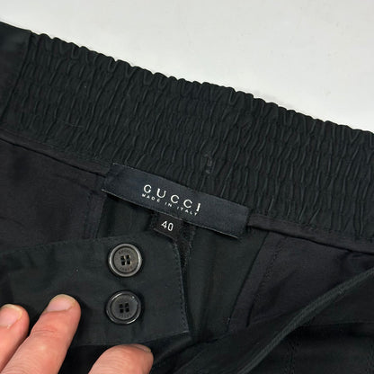 Gucci by Tom Ford 2002 Panelled Black Smart Trousers - IT40 | Default Title, Black