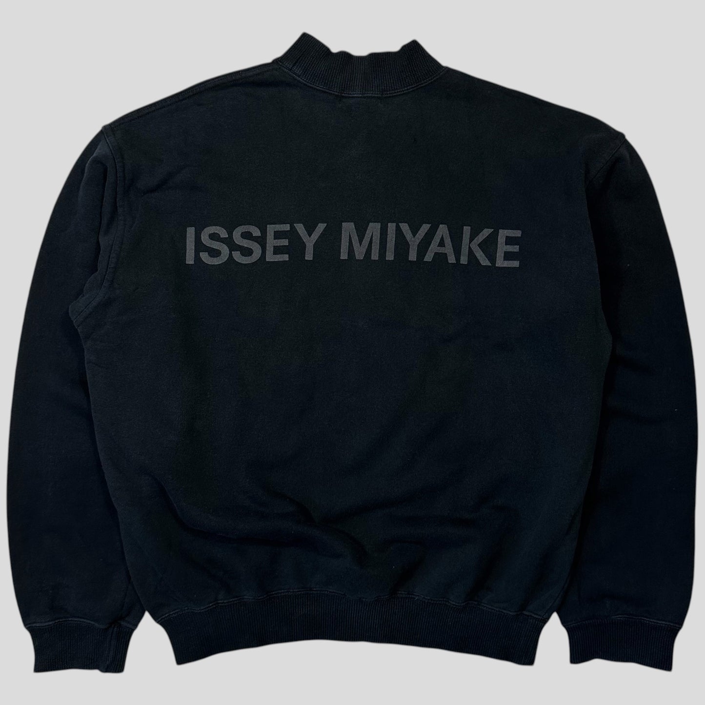 Issey Miyake 1993 Staff Spellout Logo Boxy Crewneck Jumper - M | Default Title, Navy