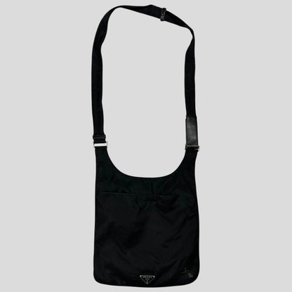 Prada Milano 00’s Nylon 3D Multipocket Crossbody Bag | O/S, Black
