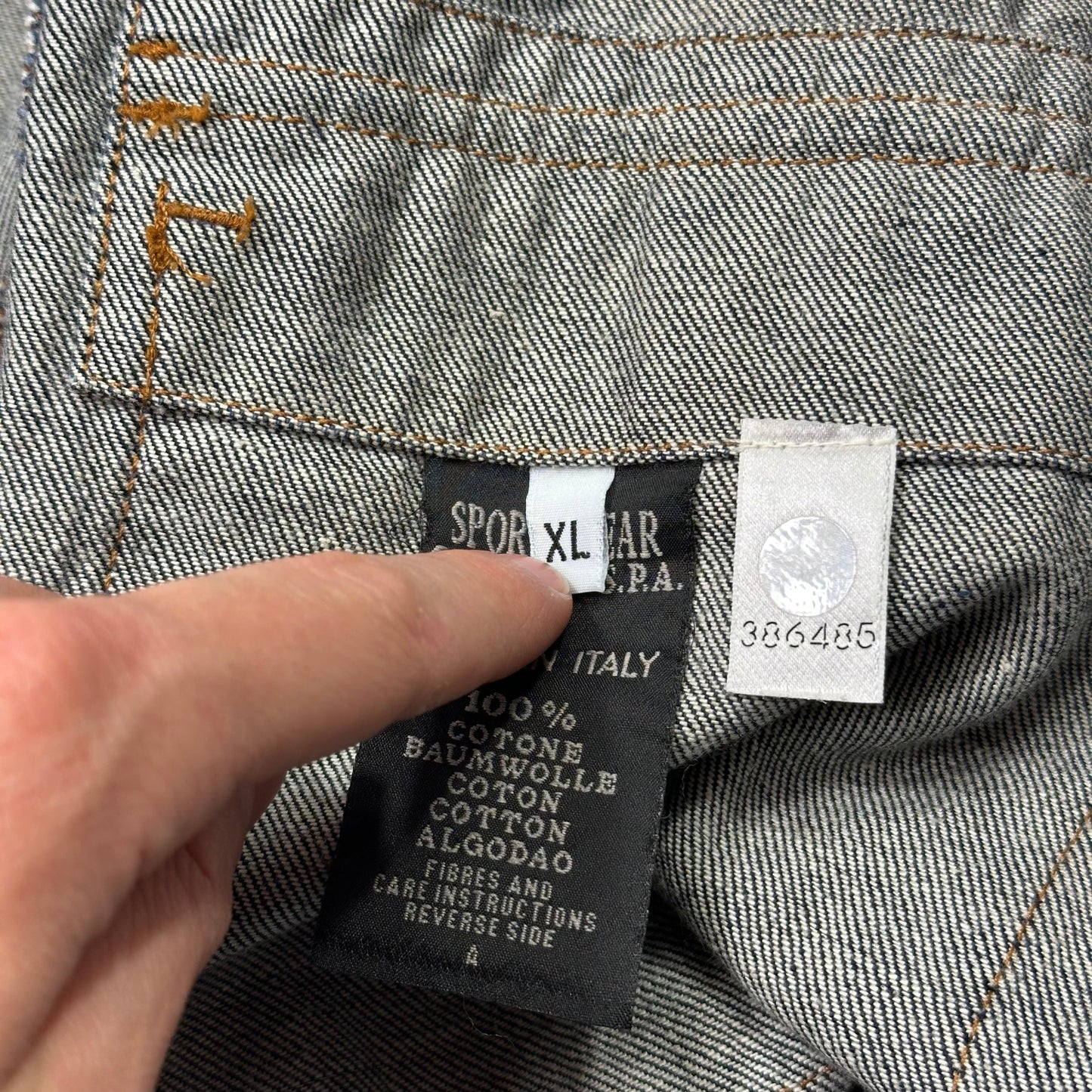 Stone Island 00’s Denims Logo Trucker Jacket - L/XL