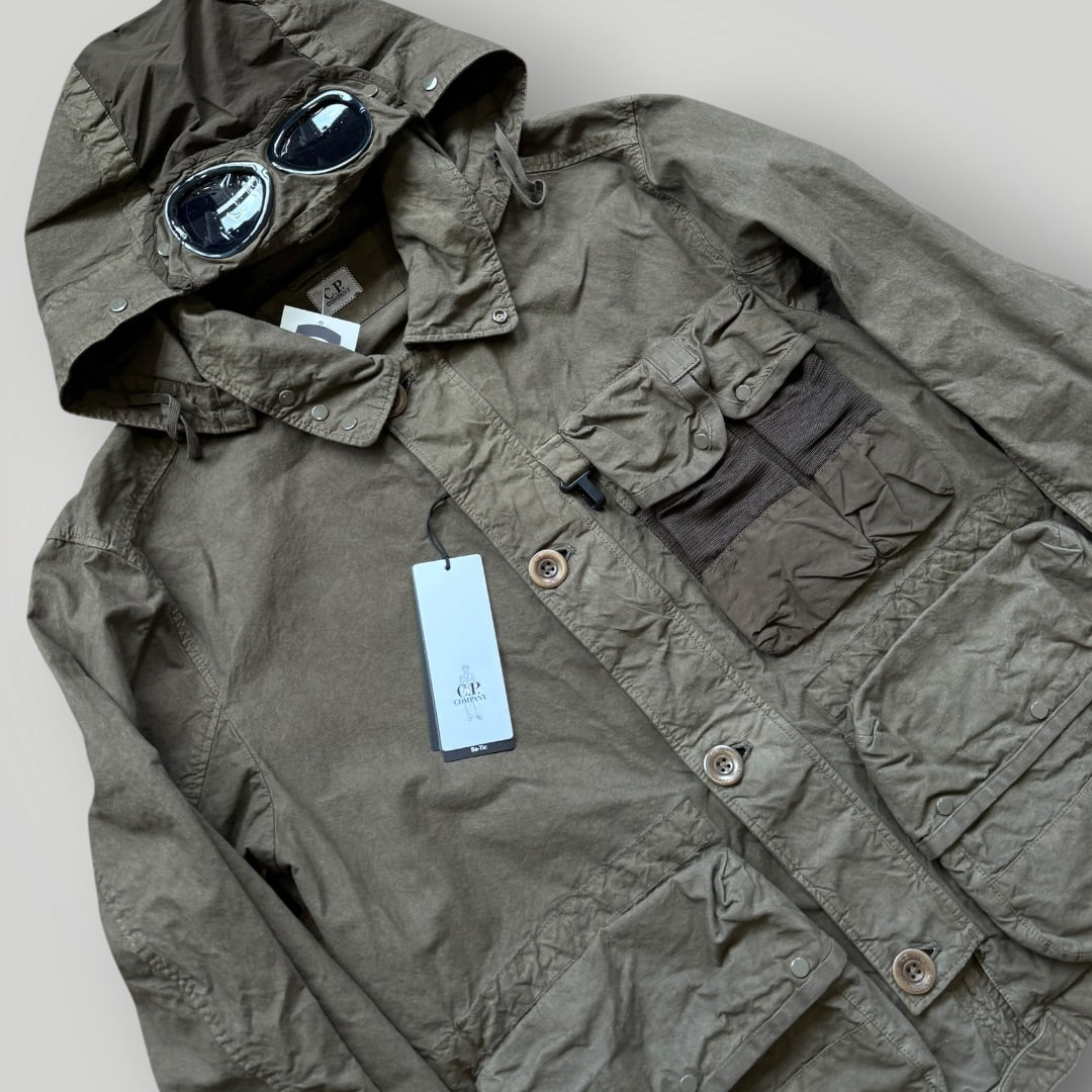 C.P. Company AW23 Ba-Tic Wax Cotton 500 Miglia Google Jacket 50 BNWT | Default Title, Green