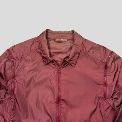Prada Sport SS00 Modular Nylon Moto Jacket / Vest - M | Default Title, Burgundy