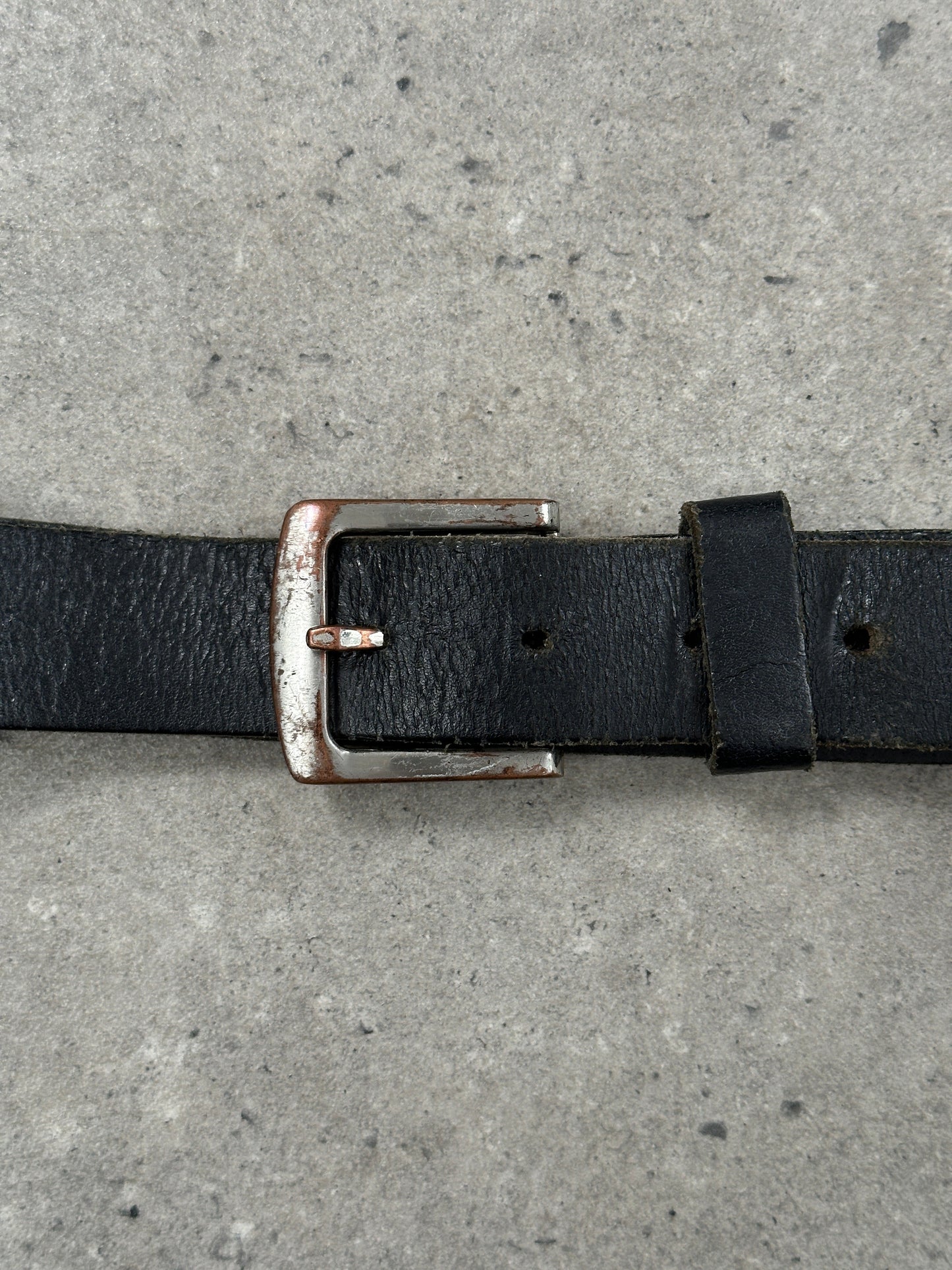 Vintage Chrome Leather Belt W34-38