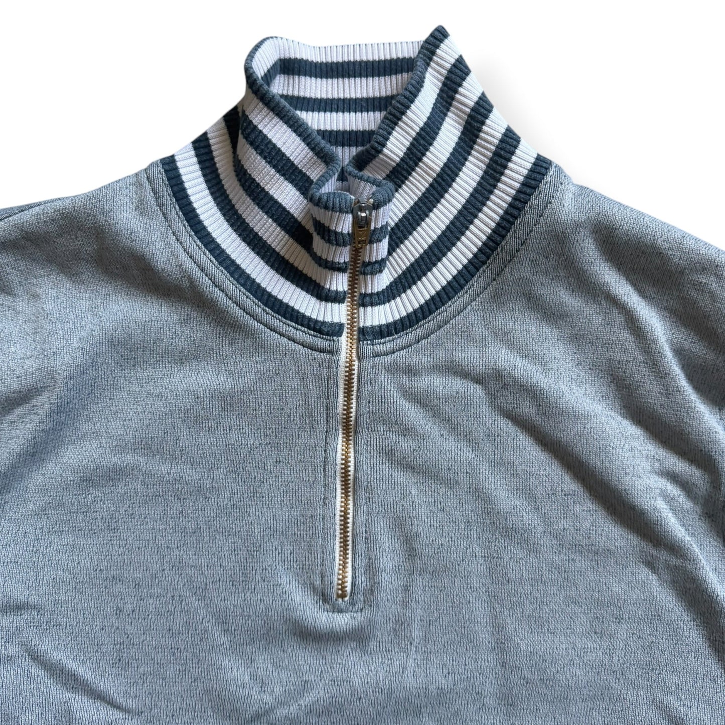 SS2008 Stone Island Denims Striped 1/4 Zip (L) | Large, Multicoloured