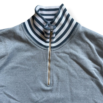 SS2008 Stone Island Denims Striped 1/4 Zip (L) | Large, Multicoloured