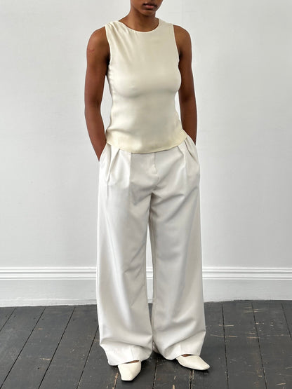 Armani Collezioni 2000s Silk Sleeveless Top - S