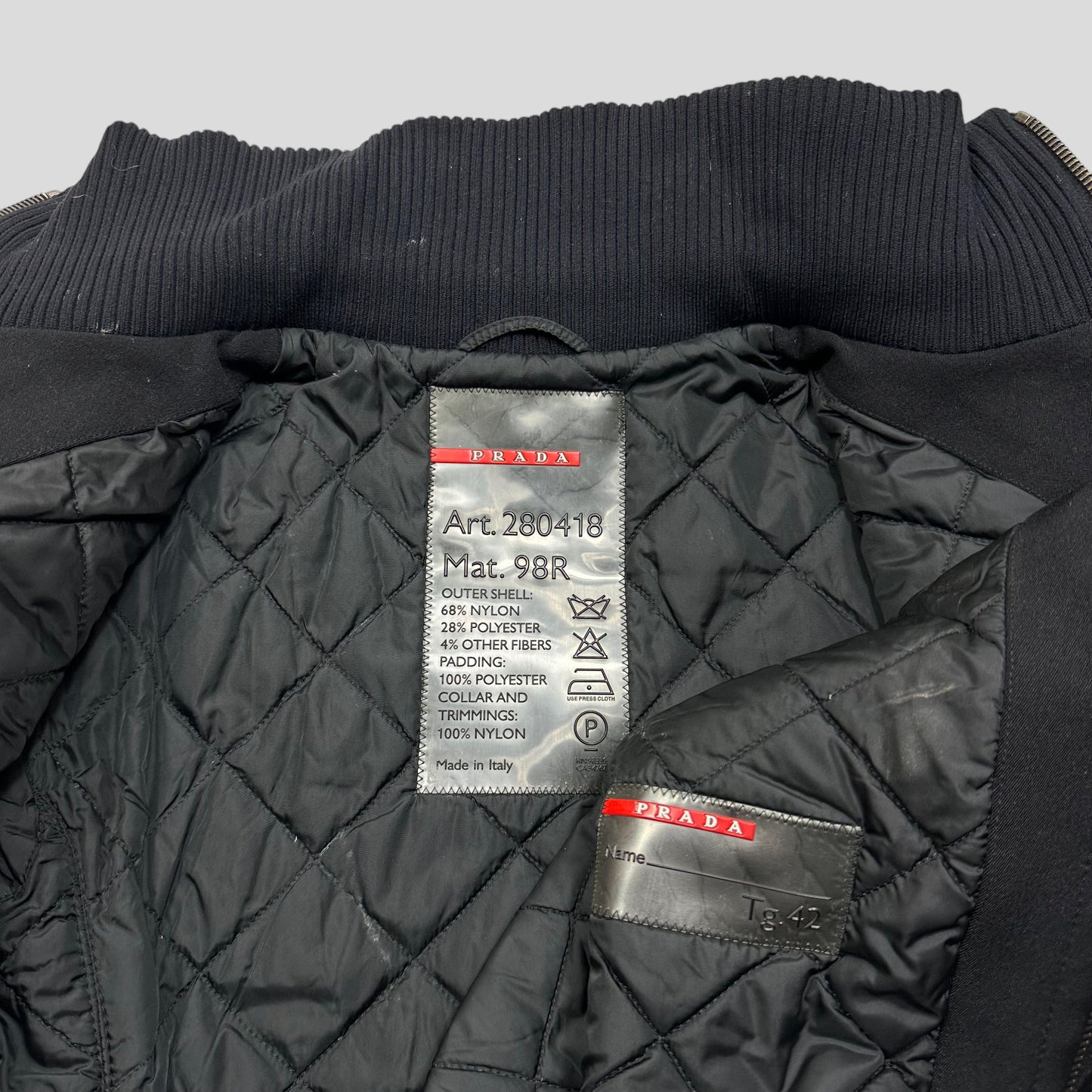 Prada Sport 00’s Quilted Technical Duffle Jacket - IT42 (UK10)