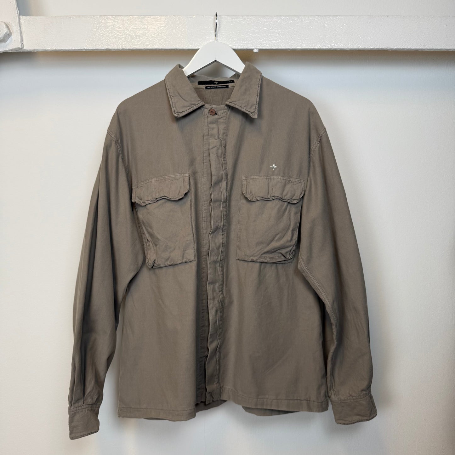 00’s Stone Island Denims Shirt (XL) | XL, Khaki