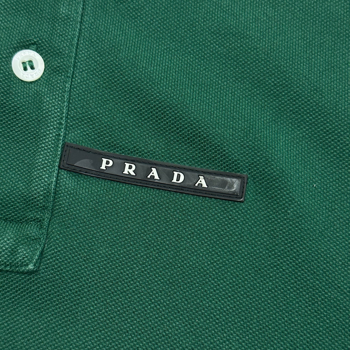 Prada Milano 2021 Forest Green Polo Shirt - S | Small, Black