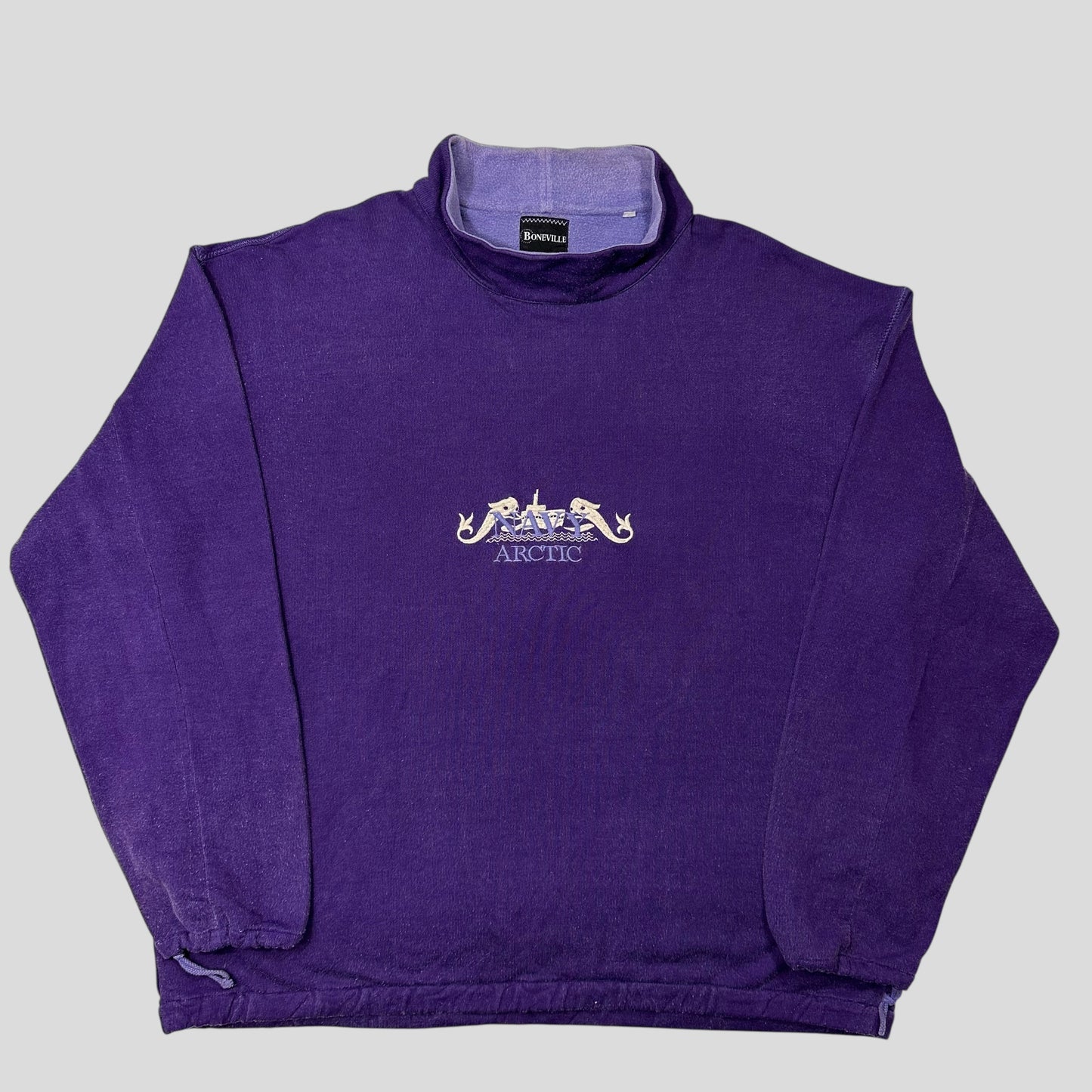 Boneville 1980’s Navy Arctic Toggle Cuff Mockneck Sweatshirt - XL/XXL