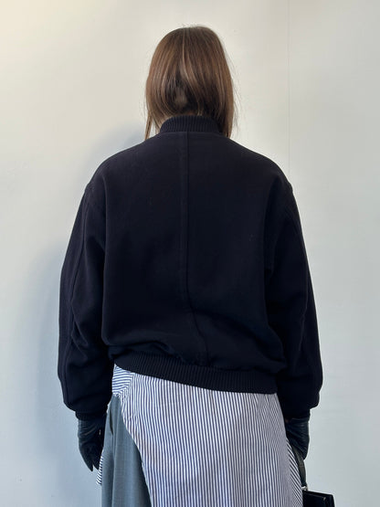 St Michael 1980s Pure Wool Bomber Jacket - L