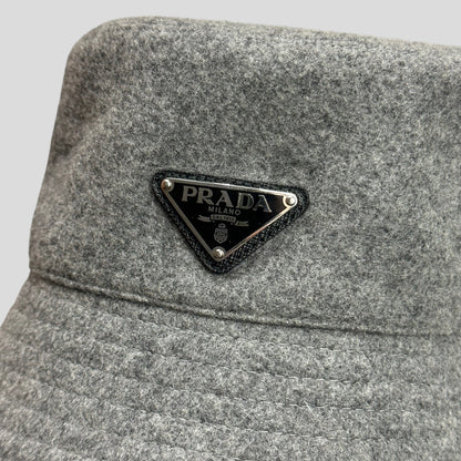 Prada Milano Wool Bucket Hat - M/L