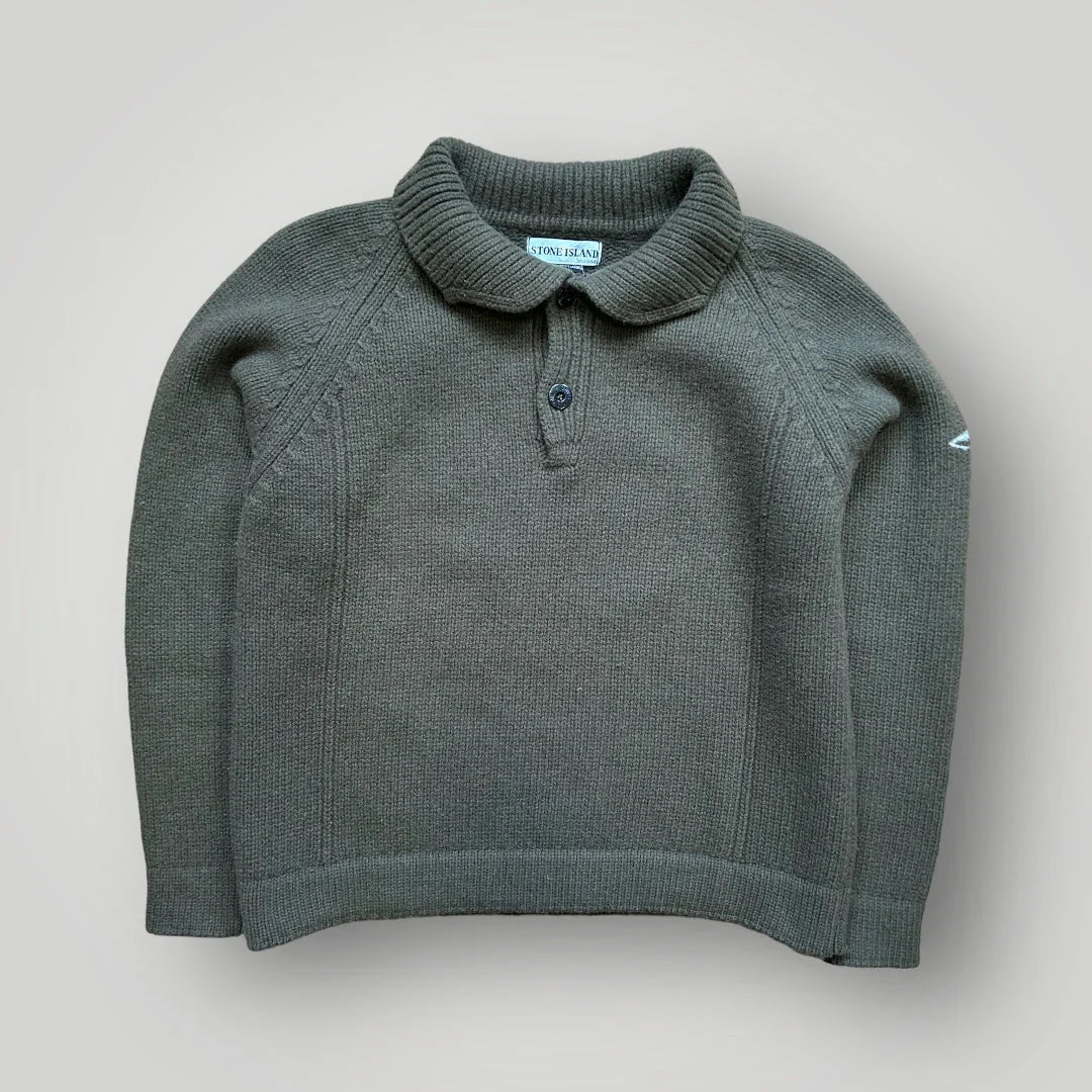 Stone Island AW/2001 Knitted Button Up S/M