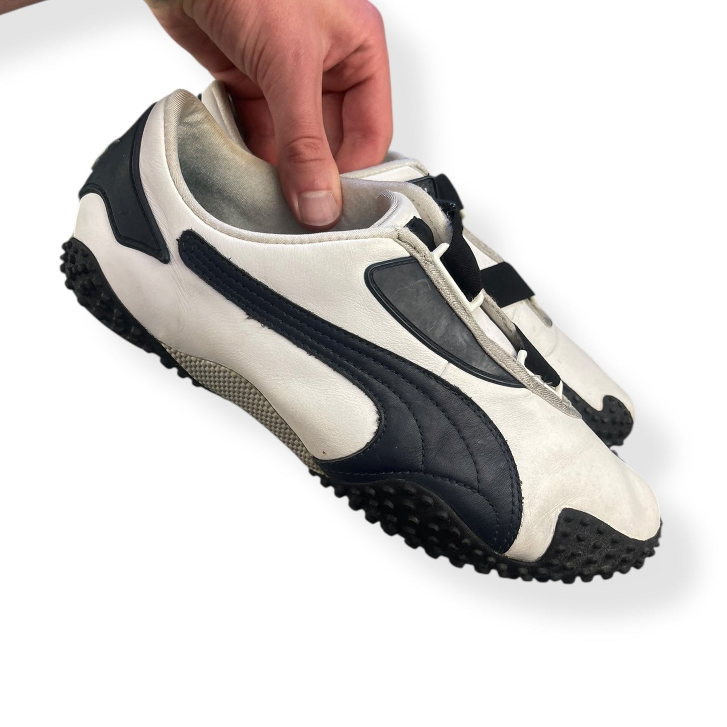 2000's Puma Mostro Leather White/Navy (UK8) | Default Title, Multicoloured
