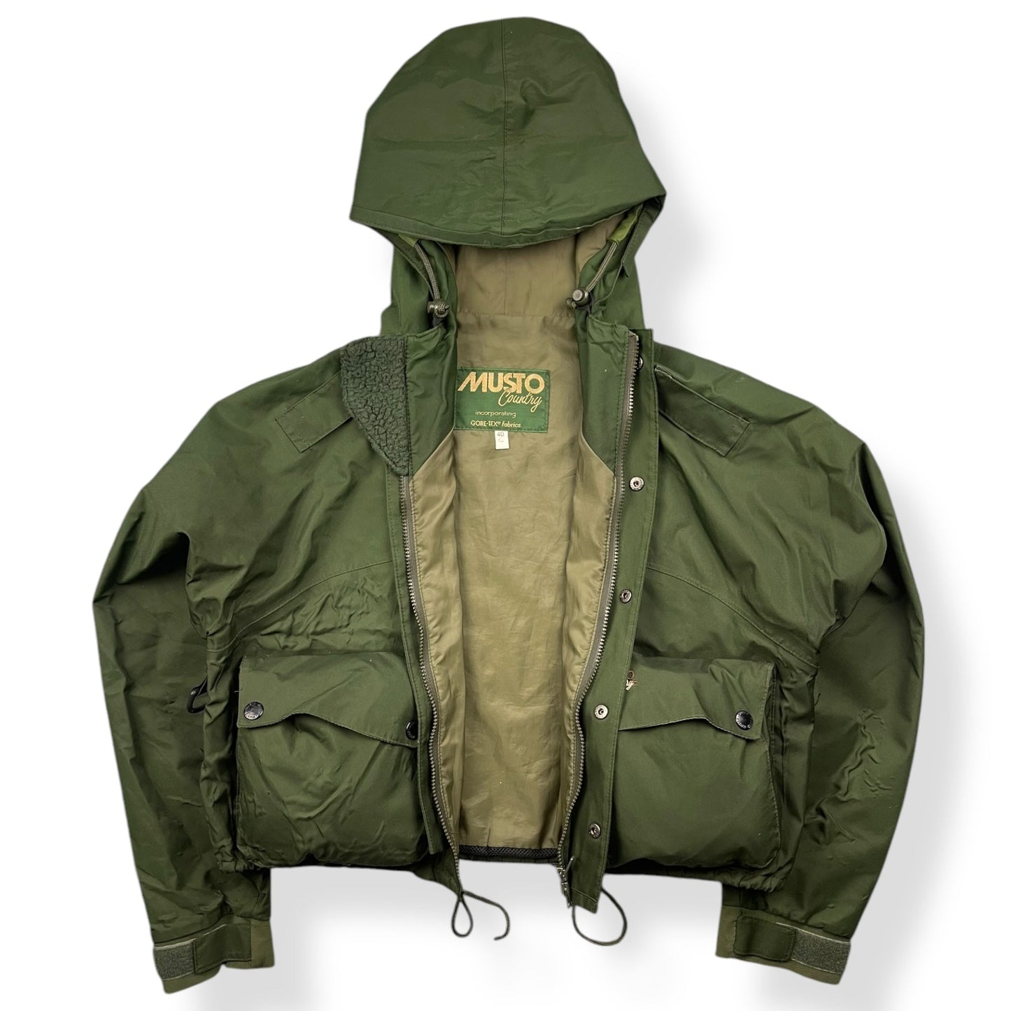 1998 Musto GoreTex Wading Jacket (M) | Default Title, Olive Green