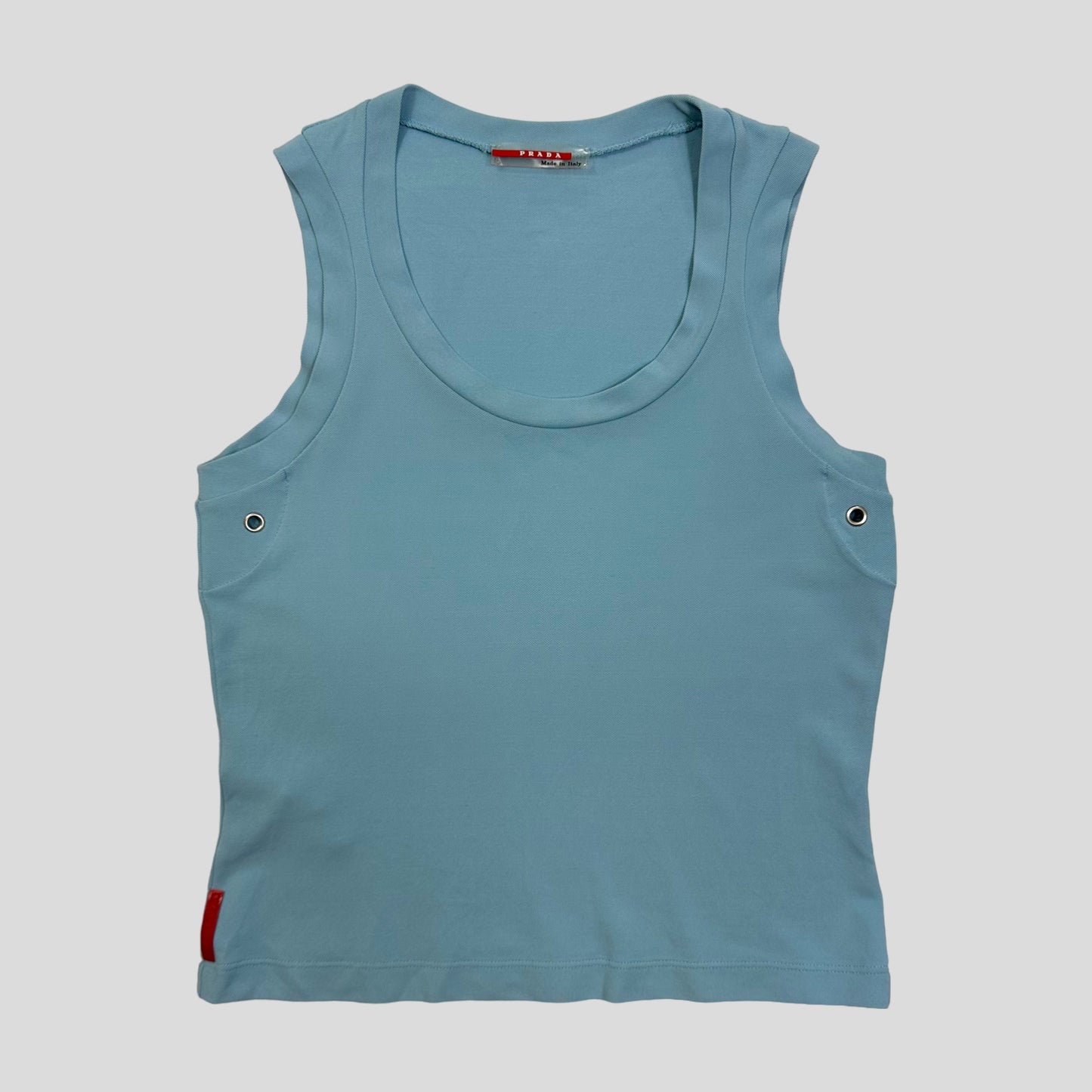 Prada Sport 00’s Cropped Technical Vest - S | Default Title, Aqua Blue