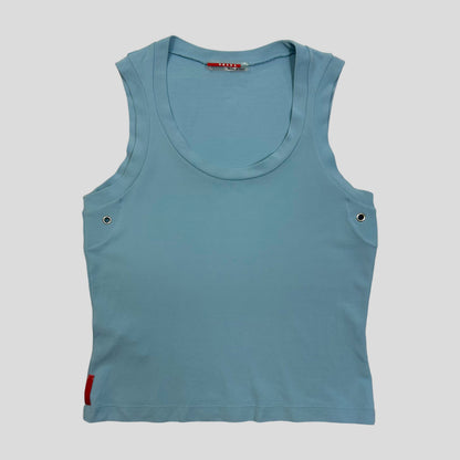 Prada Sport 00’s Cropped Technical Vest - S | Default Title, Aqua Blue
