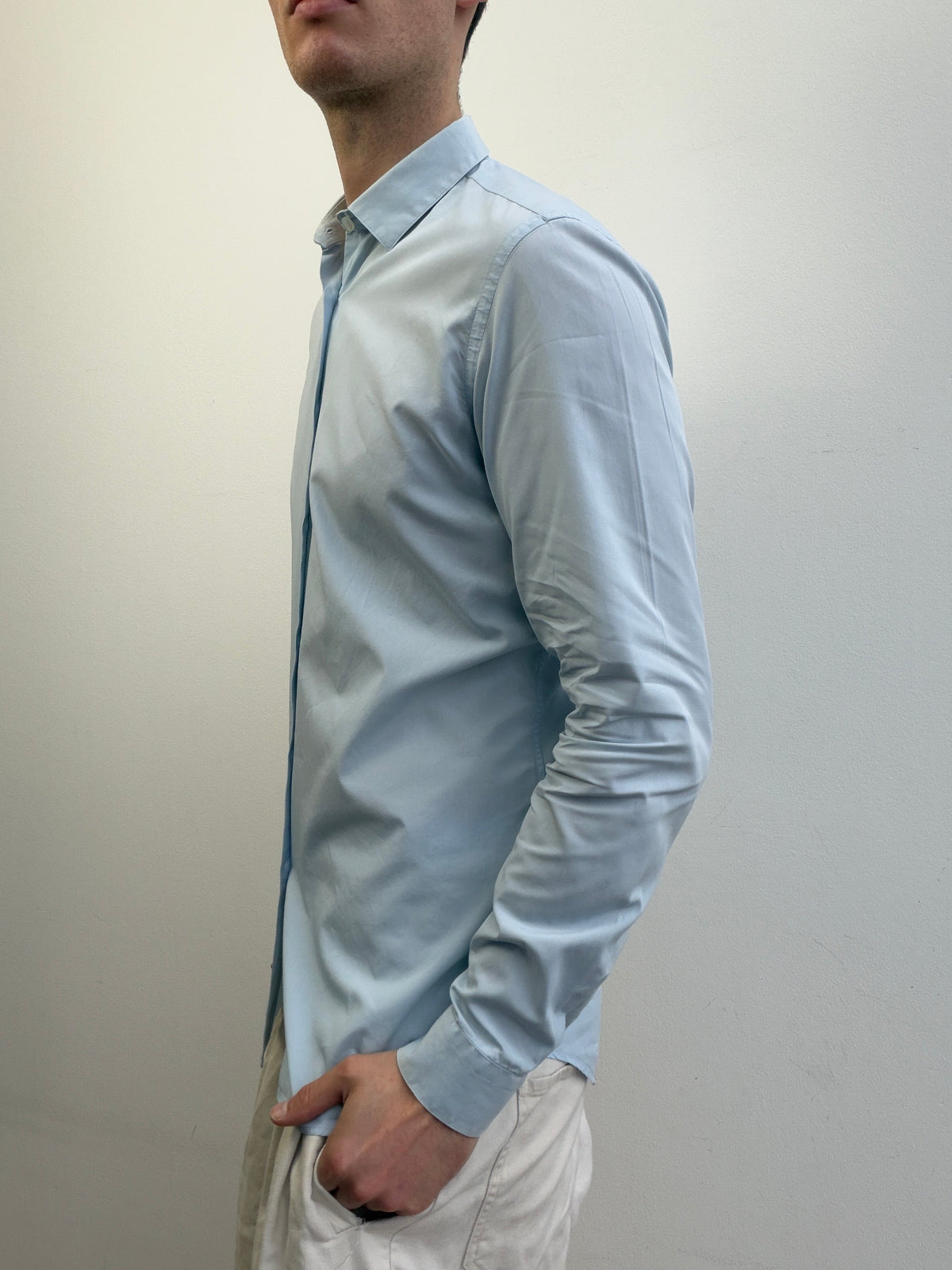Prada 2011 Formal Shirt | Medium, Light Blue