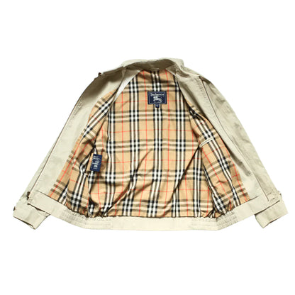 BURBERRY NOVA CHECK HARRINGTON JACKET  (M)