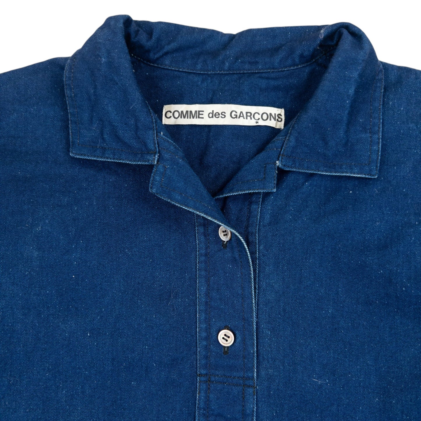 Vintage Comme Des Garçons Denim Shirt Dress Womens Size XL | XL, Blue