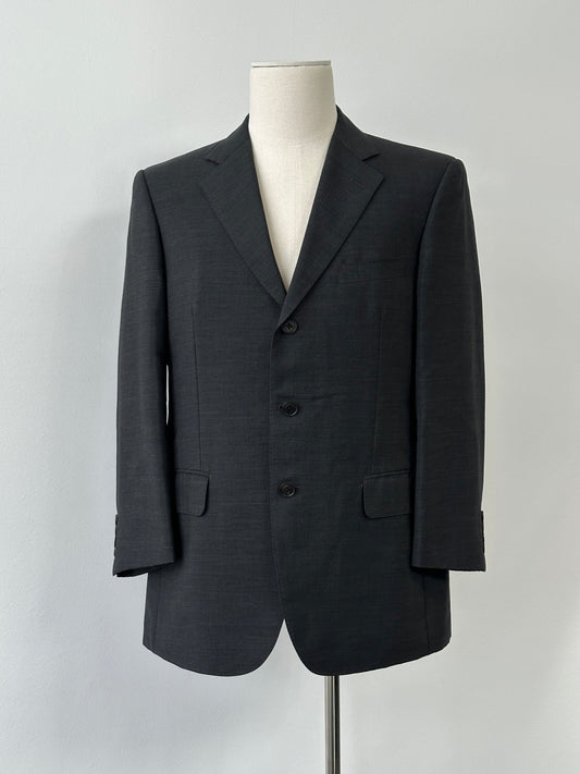 Burberry London 2000s Wool Mohair Single Breasted Blazer - M-L