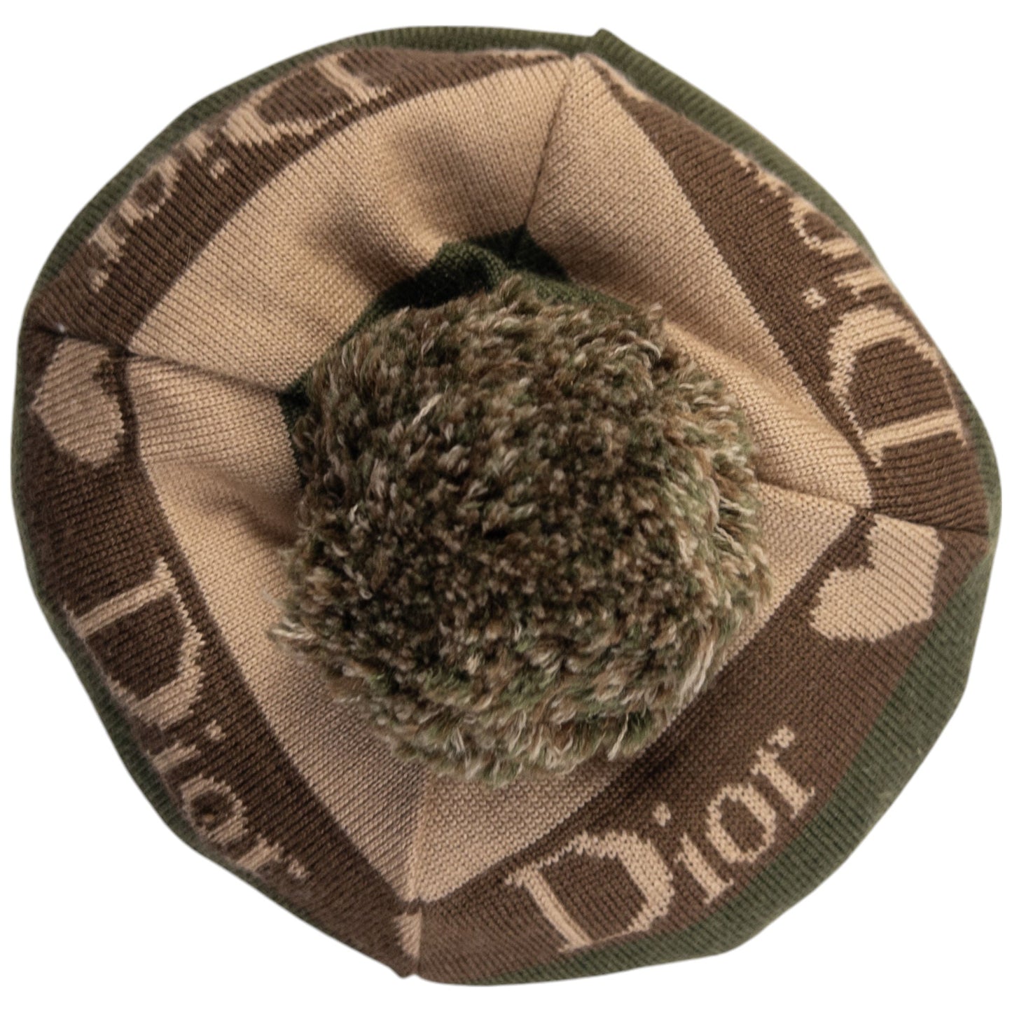 Vintage Dior Striped Bobble Hat