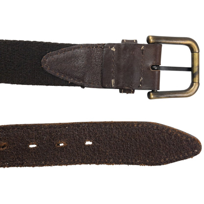 Vintage 2000s Dolce & Gabbana Monogram Belt Size W32 | O/S, Brown