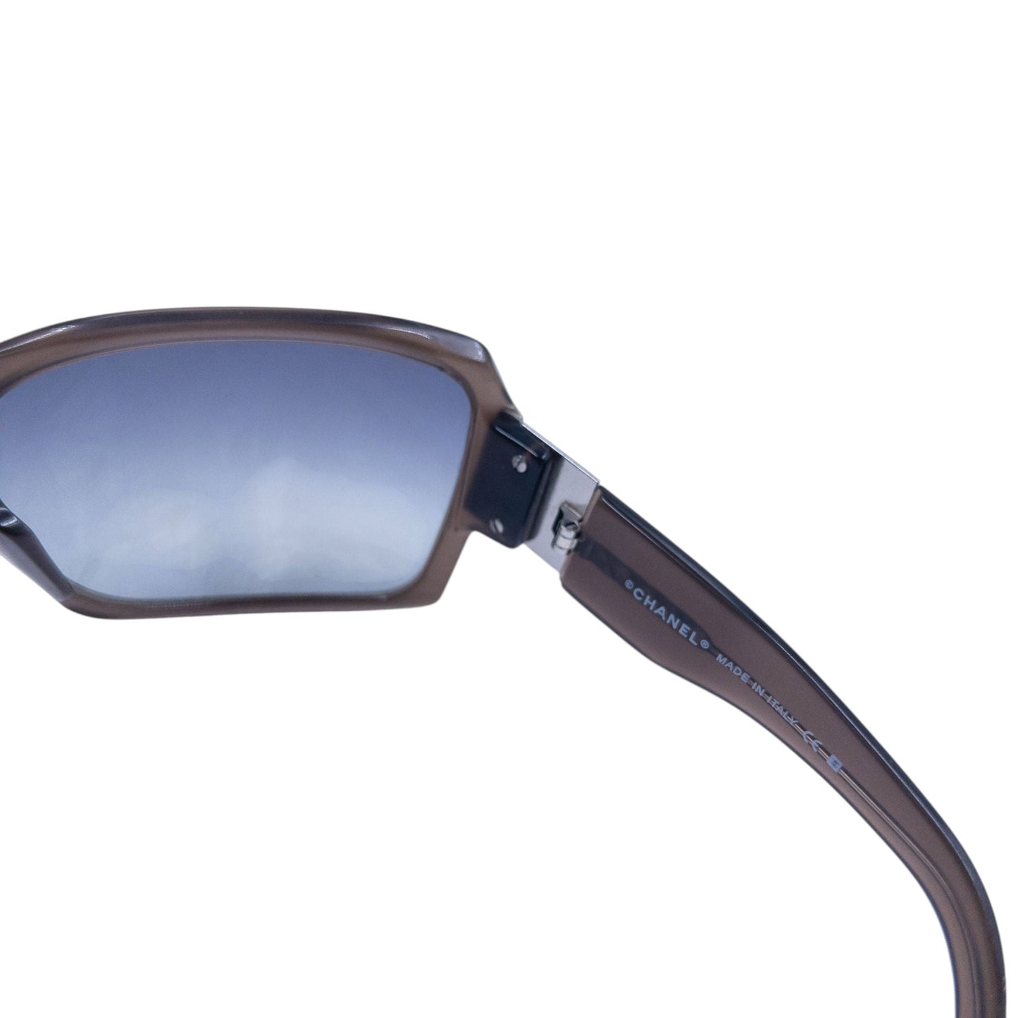 Vintage 2000s Chanel Diamanté Sunglasses | O/S, Brown