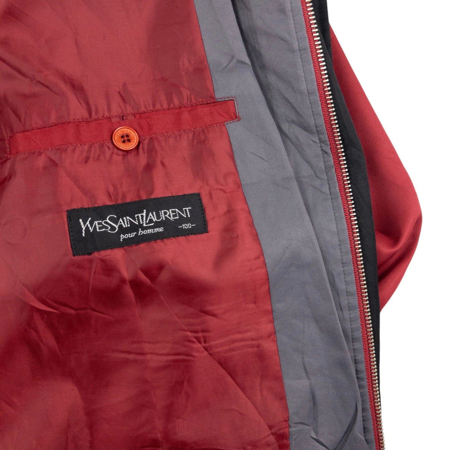 Vintage YSL Yves Saint Laurent Harrington Jacket Size L