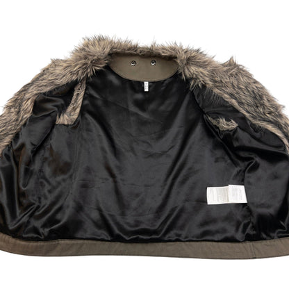 Vintage Armani Jeans Fur Gilet Womens Size S